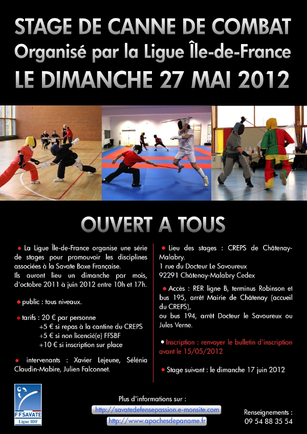 Stage IdF canne de combat