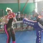 Démonstration équipe de France féminine de Savate Boxe Française