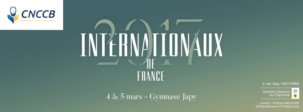 Internationaux 2017 - canne de combat Paris