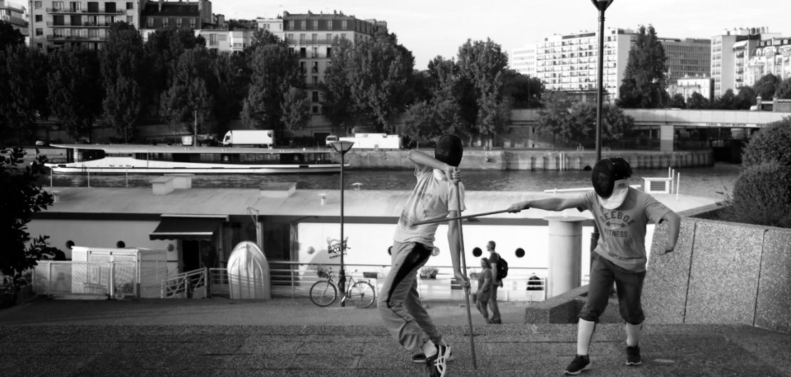 Cours en extérieur - Canne de combat Paris - Apaches de Paname