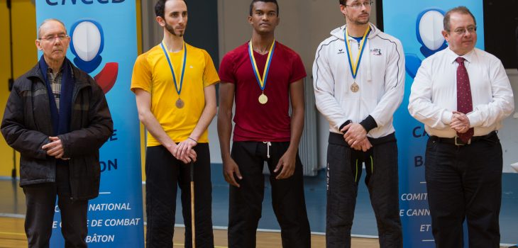 Internationaux 2017 de canne de combat, paris, podium