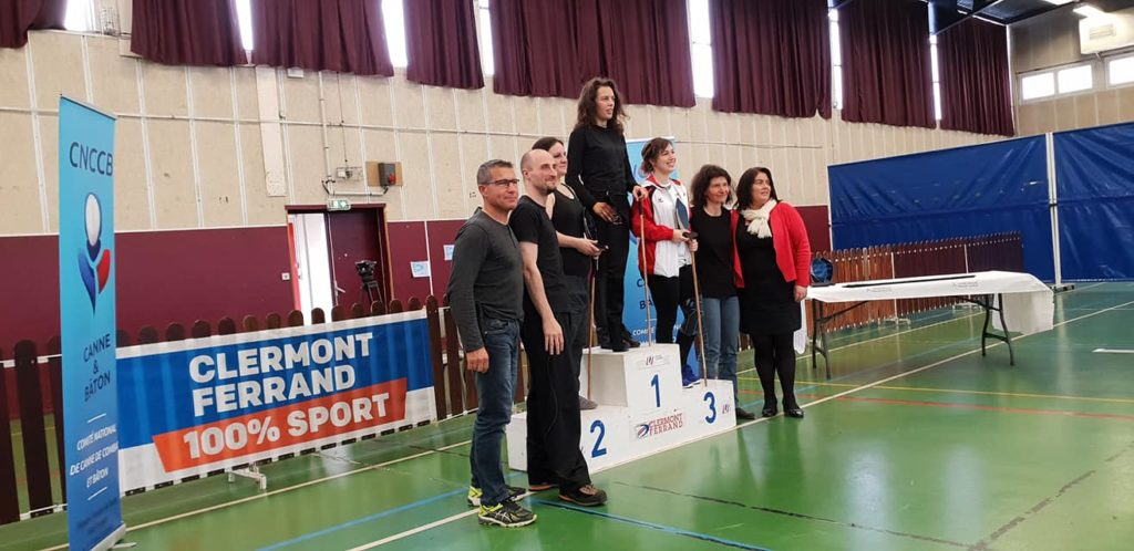 canne de combat championnat de france 2019 clermont-ferrand podium