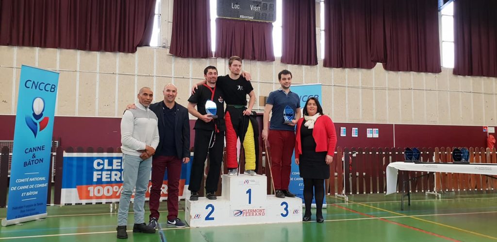 canne de combat championnat de france 2019 clermont-ferrand podium