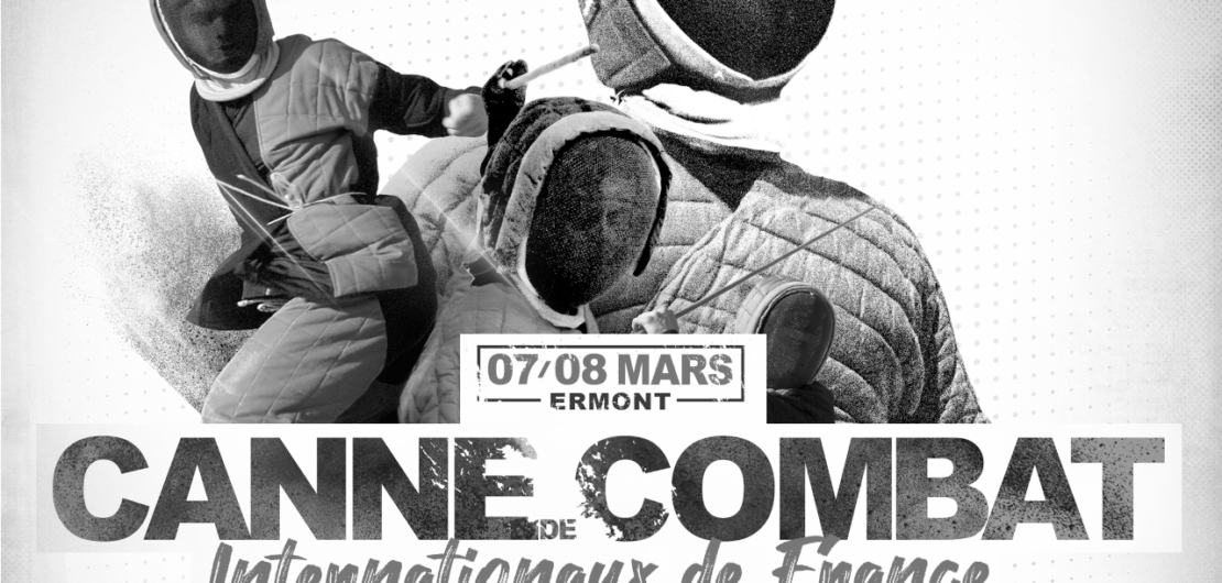 affiche internationaux canne de combat 2020 ermont apaches de paname paris