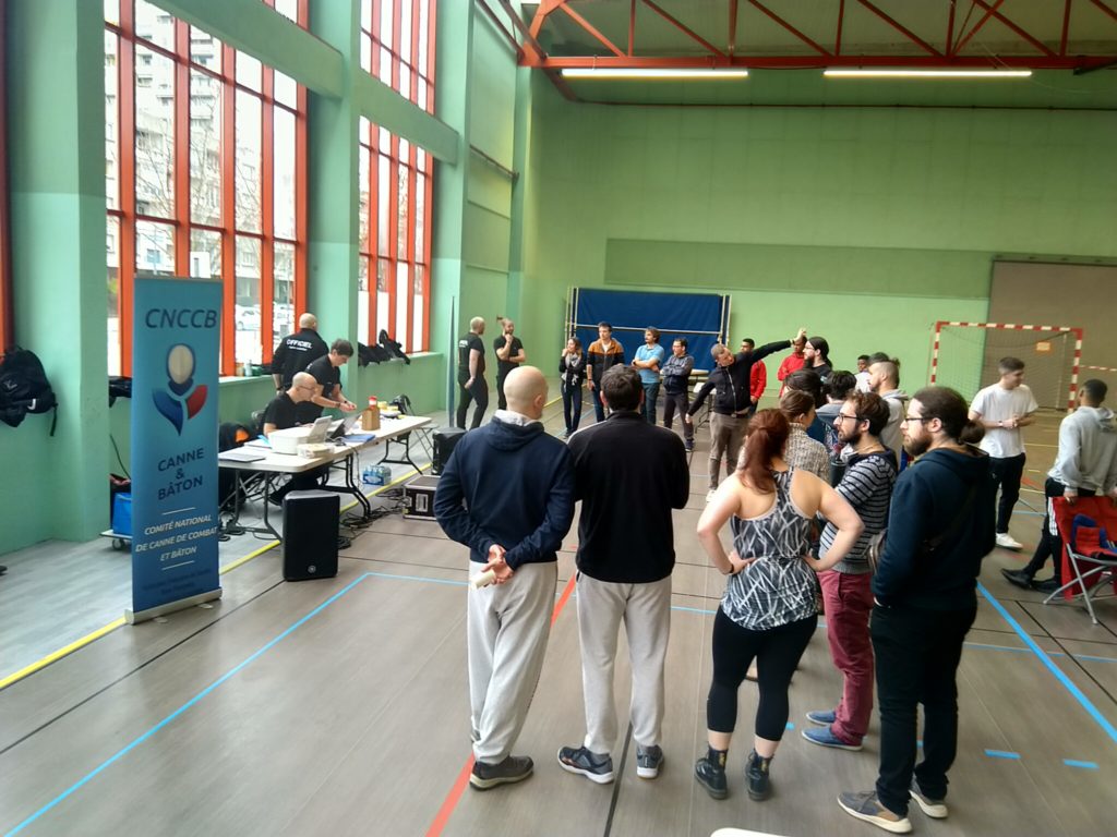 internationaux 2022 de canne de combat gymnase du Tonkin, Villeurbanne tirage au sort